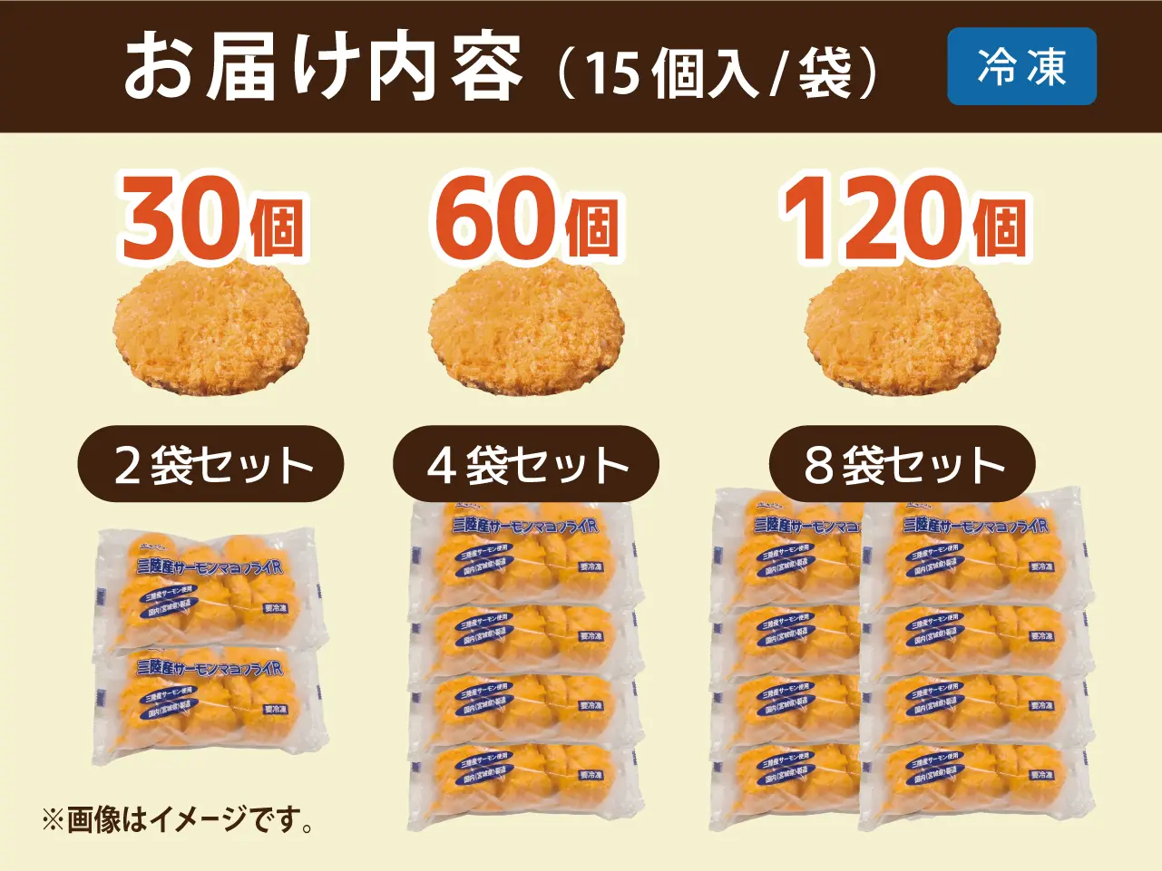 三陸産サーモンマヨフライ【4袋セット】